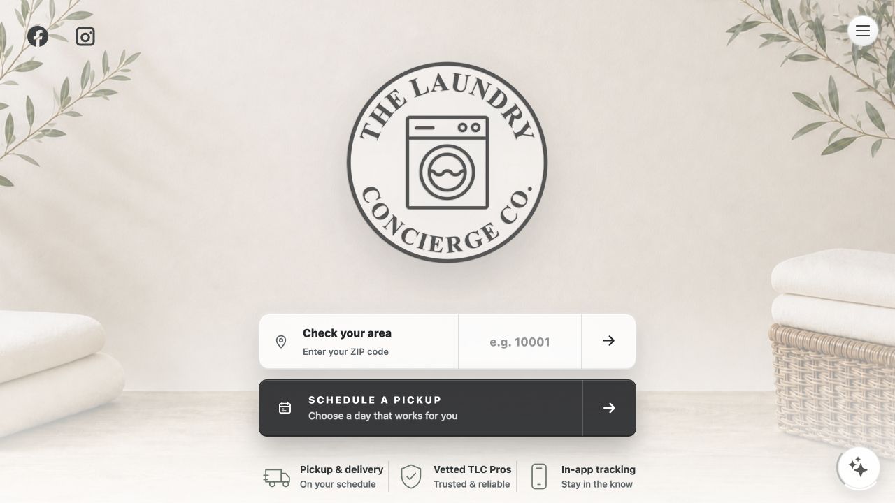The Laundry Concierge website
